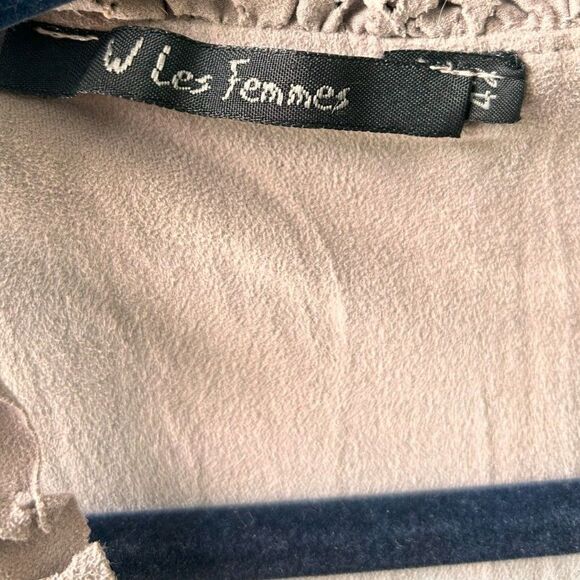 Ruffle Chic Dress W Les Femmes Babylon Style Sz 4 Small - Picture 2 of 8